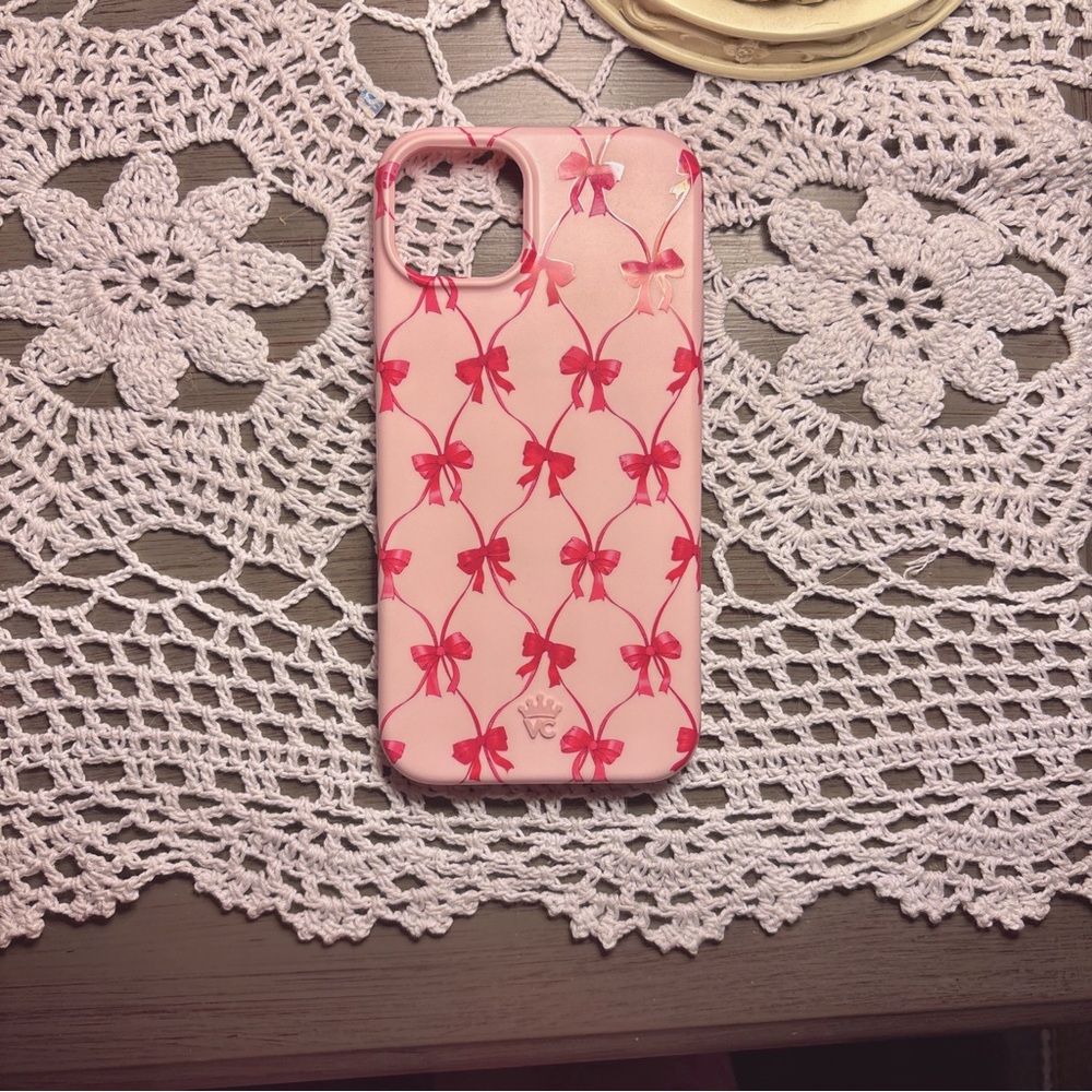 🎀Pink Bow Pattern 15 plus Phone Case🎀